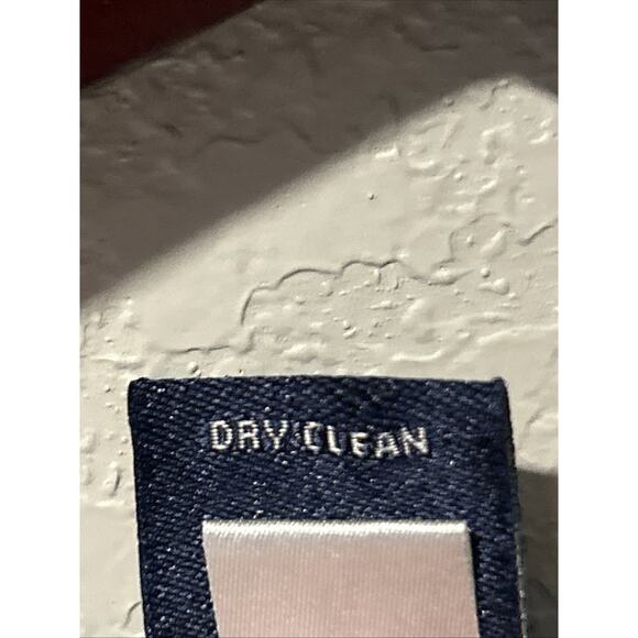 Ann Taylor Women’s Large Silk Sweater Vest Blue Crew Neck Light Academia Preppy - Picture 8 of 9